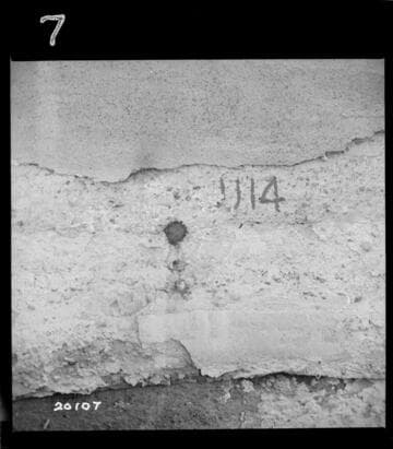 Upstream core drill hole Dam #1