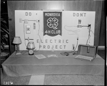 Child's 4H project on electrical safety