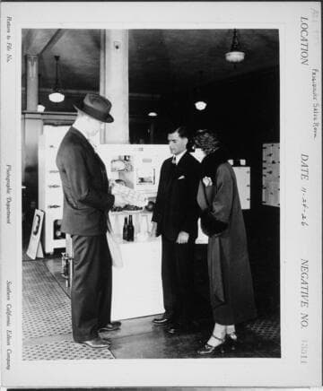 A3.1 - Appliances miscellaneous - Stills taken at Frigidaire Sales Rooms customers looking at refrigerators