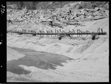 Big Creek - Mammoth Pool - Dewatering works downstream of cofferdam