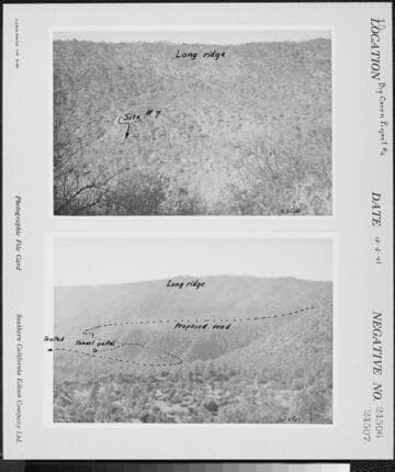 Big Creek Powerhouse #4 - Proposed road North Fork