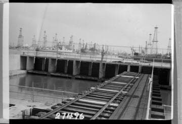Long Beach Steam Station - BM #1 covered by concrete footing under rodman