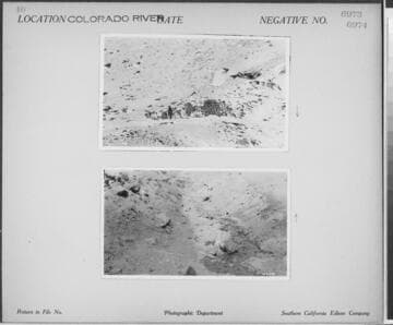 Colorado River - Desert shot with dead horse on ground near rock structure