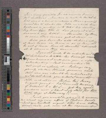 Edgeworth, Maria. Letter to Sir Francis Beaufort