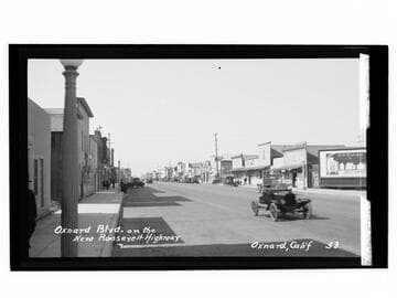 Oxnard Blvd. on the new Roosevelt Highway, Oxnard, Calif