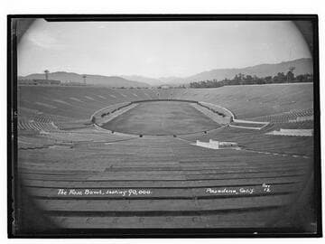 The Rose Bowl, seating 90,000. Pasadena, Calif