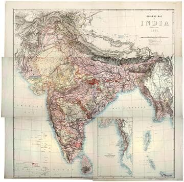 Railway map of India
