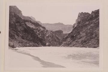 Down river view from the beach below the mouth of Hermit Creek