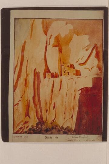 "Betata Kin." Painting by Ferdinand Bergdorff in Wetherill register