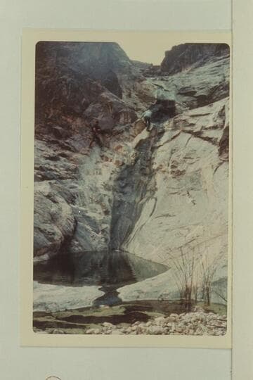 Pool in 234 Mile Canyon. Photographed as the party hiked up in search of the spring which Ervin found in 1931