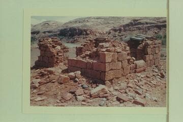 Ruins of Barton's trading post at the Rincon