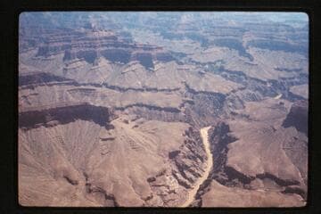 Agate Canyon lower right; Esmeralda Bend, State and Crystal Canyons upper right from over Sapphire
