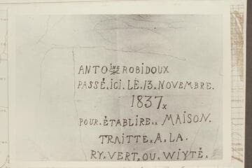 Antoine Robidoux inscription. Westwater