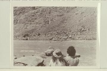 Dock Marston and Wayne McConkie at the foot of Rapid No. 16 in One Mile Rapid