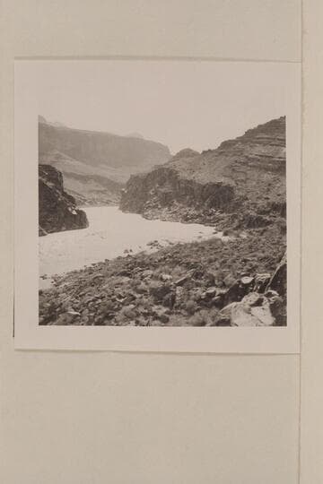 Downstream from right bank at Bass Cable