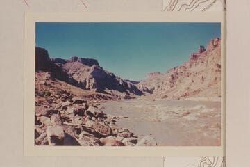 Lower end of Rapid No. 1--Brown Betty Rapid. Portions of skyline appear in Nims photo 48