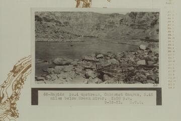 Rapid #4 upstream, Cataract Canyon. 5.42 miles below the Green River