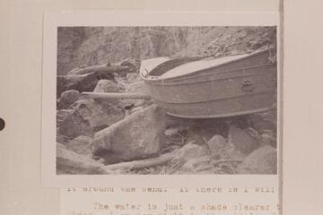 Holmstrom's portage of the rapid in Cataract Canyon which he numbered 16. Between Mile 202 and 203