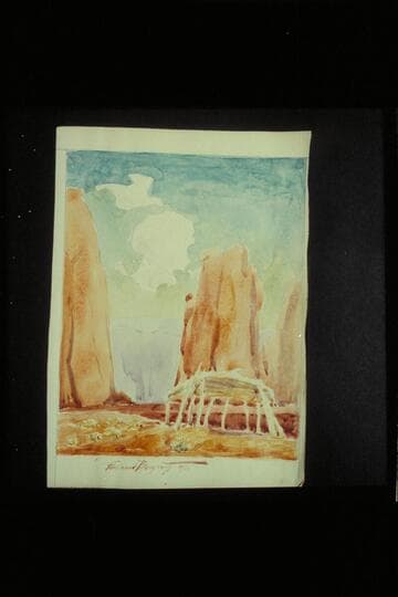 Monument Valley as seen by Ferdinand Bergdorff