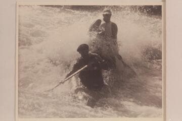 Canoe in Cottonwood Rapid; Arkansas River. Roy Kerswill and Larry Monninger