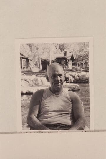 Moulty Fulmer. Phantom Ranch. Moulty's first traverse of Grand Canyon was in 1948