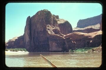 Colorado River across river upstream from Music Temple