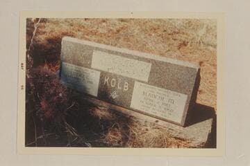 Kolb headstone in Grand Canyon National Park Cemetery. Emery Kolb had been prepared to die for years and apparently wrote his own headstone caption
