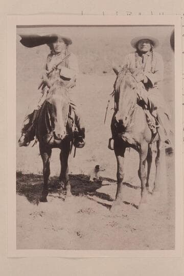 Medicine Man and his brother. The one on the right is the Medicine Man and the other one whose name was Buckskin Charley, Reeder killed