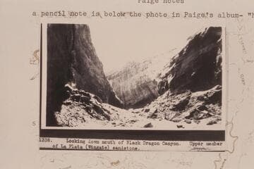 Down mouth of Black Dragon Canyon