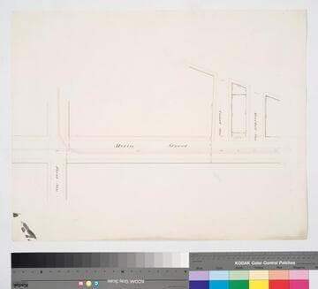 Proposed route described in the application of I.W. Hellman for a franchise for a Street Rail