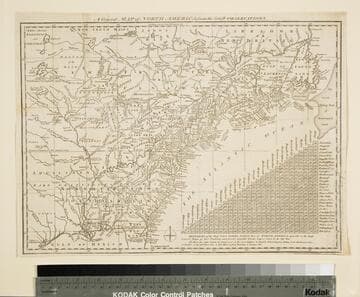 General Map of North America from the Latest Observations