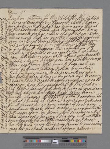 Robinson, Matthew. Letter to Edward Montagu