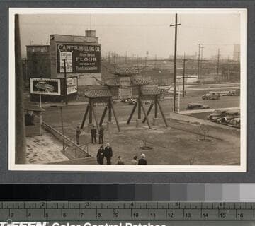 East Gate on N. Broadway in New Chinatown, Los Angeles
