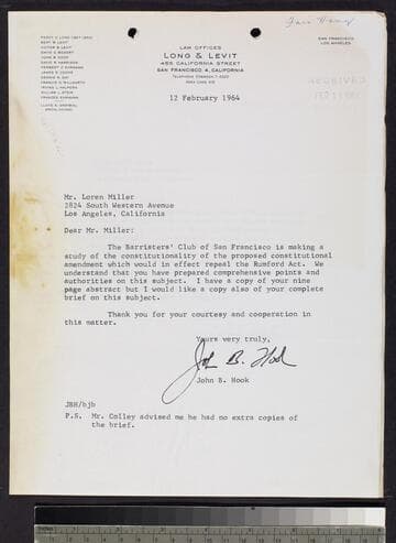 Letters by Hook and Adams