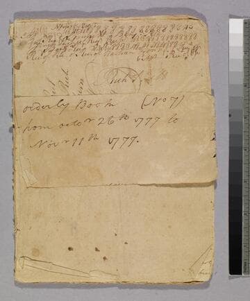 Orderly book of Alexander McDougall's Division, 1777, October 26 - Nov. 11, Whitpain, Pa., Whitemarsh, Pa