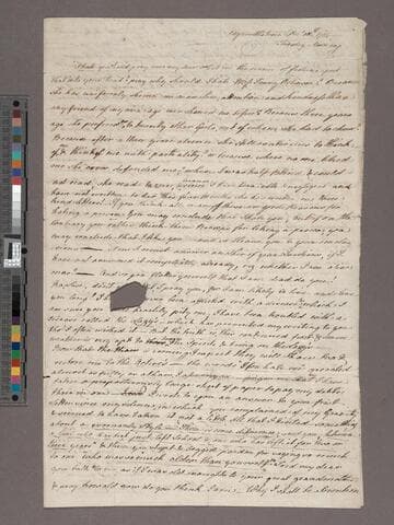 Edgeworth, Maria. Letter to Frances Dorothea (Robinson) Hoare