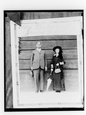 Glass negative copy of a portrait of James and Mrs. Rudecinda Florencia Sepulveda de Dodson