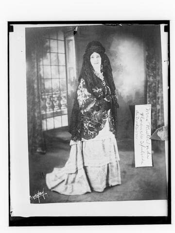 Glass negative copy of a portrait of Mrs. Rudecinda Florencia Sepulveda de Dodson