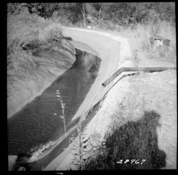 Kaweah #2 - Below Flume 12 - Discharge into canal of 3400' long, 3" pipe