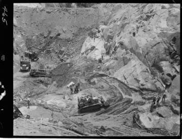 Big Creek - Mammoth Pool - General view of cutoff excavation grout curtain