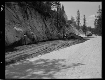 Big Creek - Mammoth Pool - Demonstrating hand operated compacting tools
