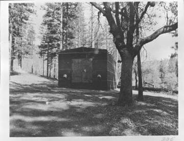 Big Creek - Mammoth Pool - Powder magazine in Borrow Area No. 4