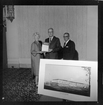 Presentation of Business & Industry Award as related to design of Edison's new Office