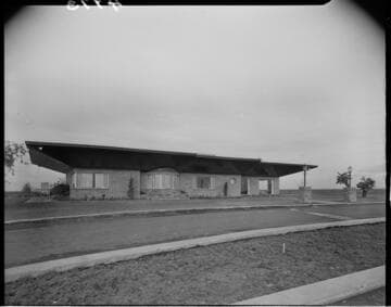 Frontage of modern home