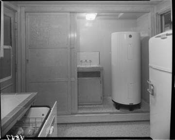 Electric appliances in kitchen