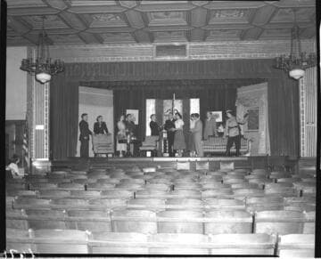 Rehearsal underway for stage production at Edison auditorium