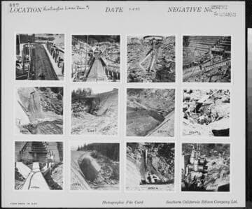 Big Creek, Huntington Lake Dams - Dam 1 - Progress picture