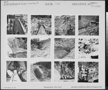 Big Creek, Huntington Lake Dams - Dam 1 - Progress picture