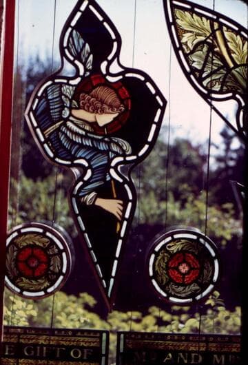 Angel with Head Turned Panel from the David Healey Memorial Window from the Unitarian Chapel, Heywood, Lancashire