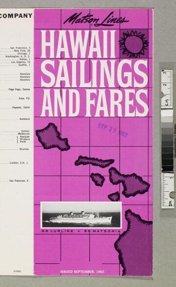 Hawaii sailings and fares